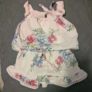 Rare  Editions Floral Kids Romper
